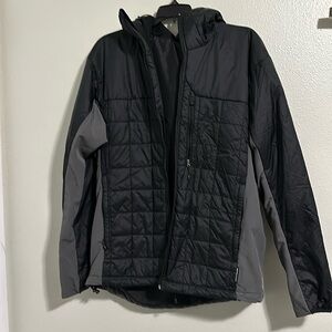 Size, large, black and gray body glove jacket